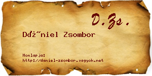 Dániel Zsombor névjegykártya