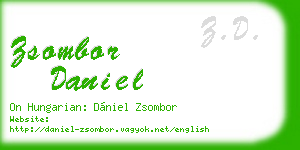 zsombor daniel business card