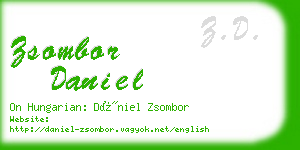 zsombor daniel business card